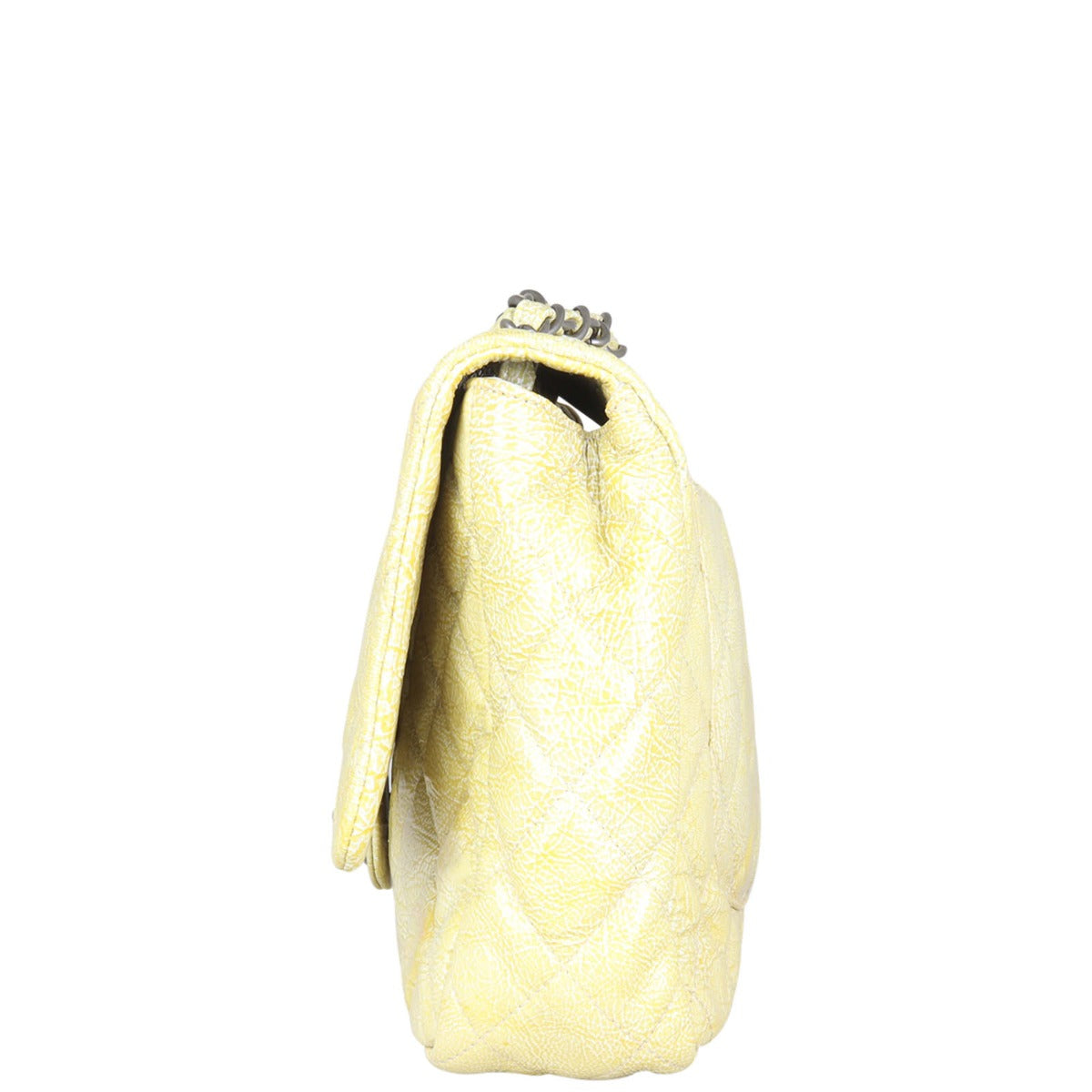 Chanel Classic Single Flap Jumbo Vinyl | Yellow