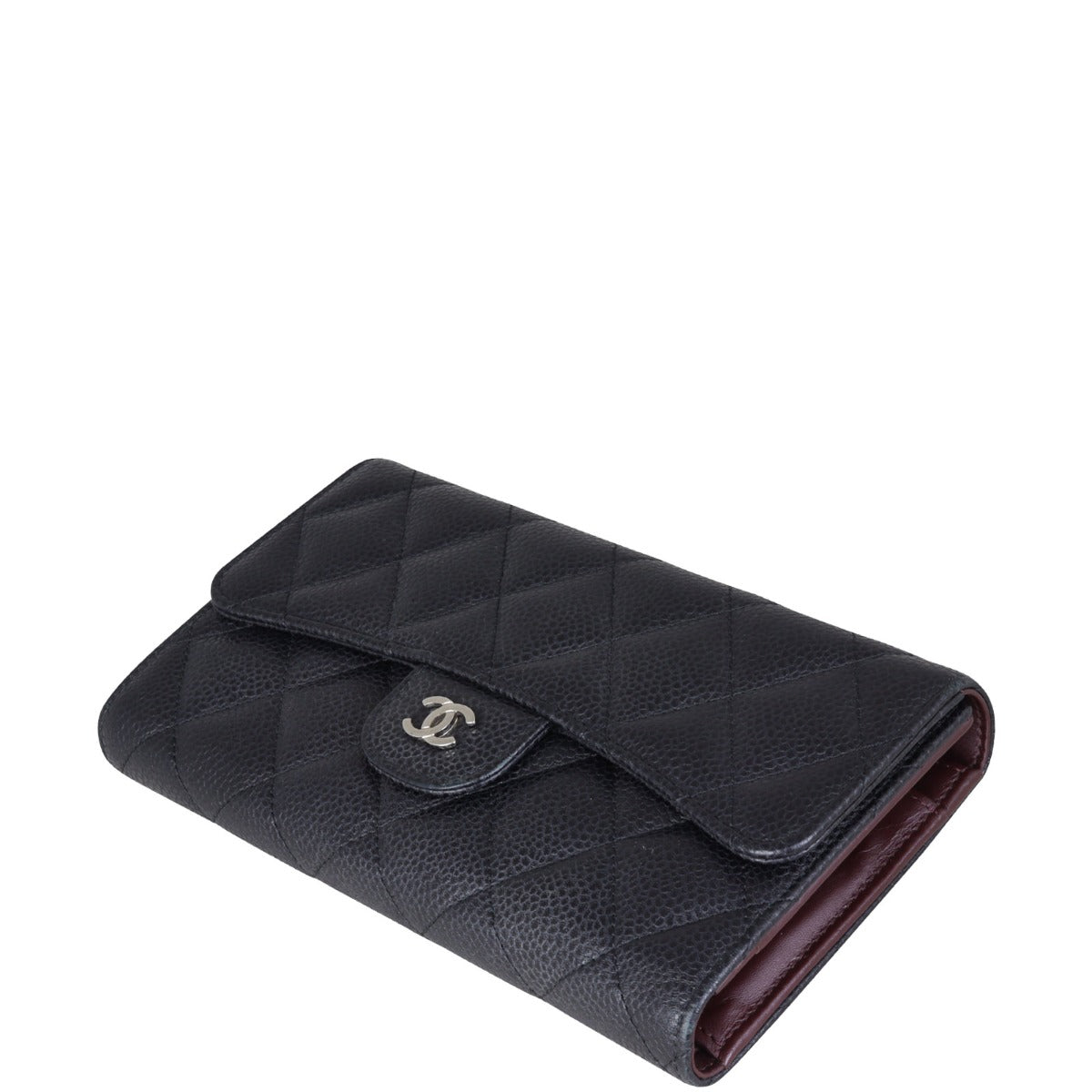 Chanel Classic Flap Long Wallet | Silver Tone Hardware