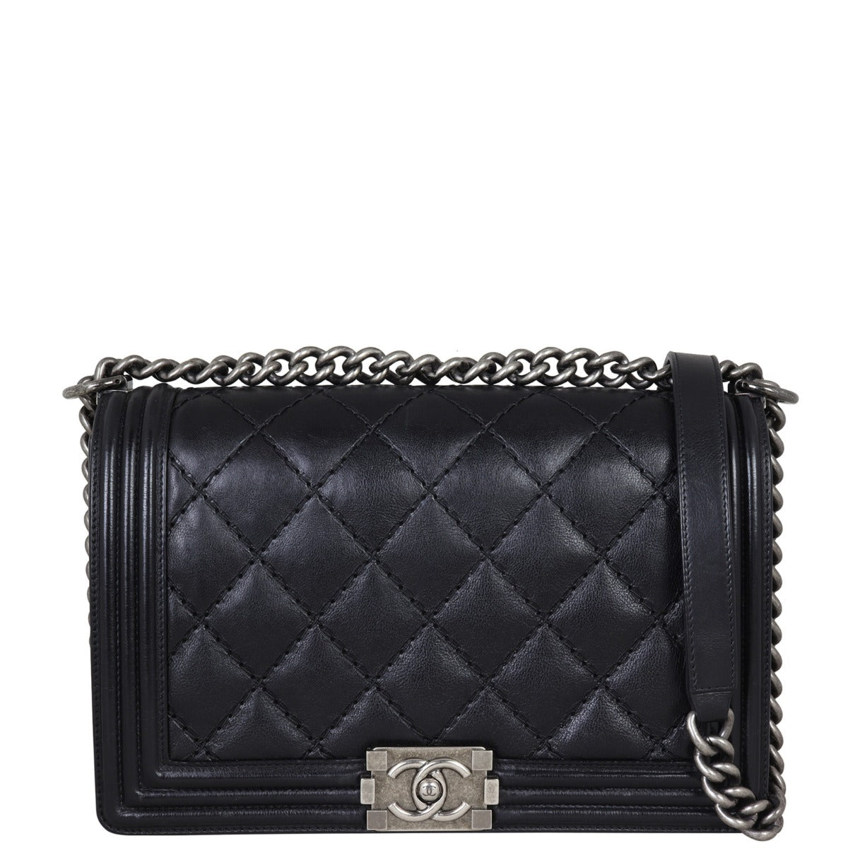 Chanel Boy Double Stitch New Medium