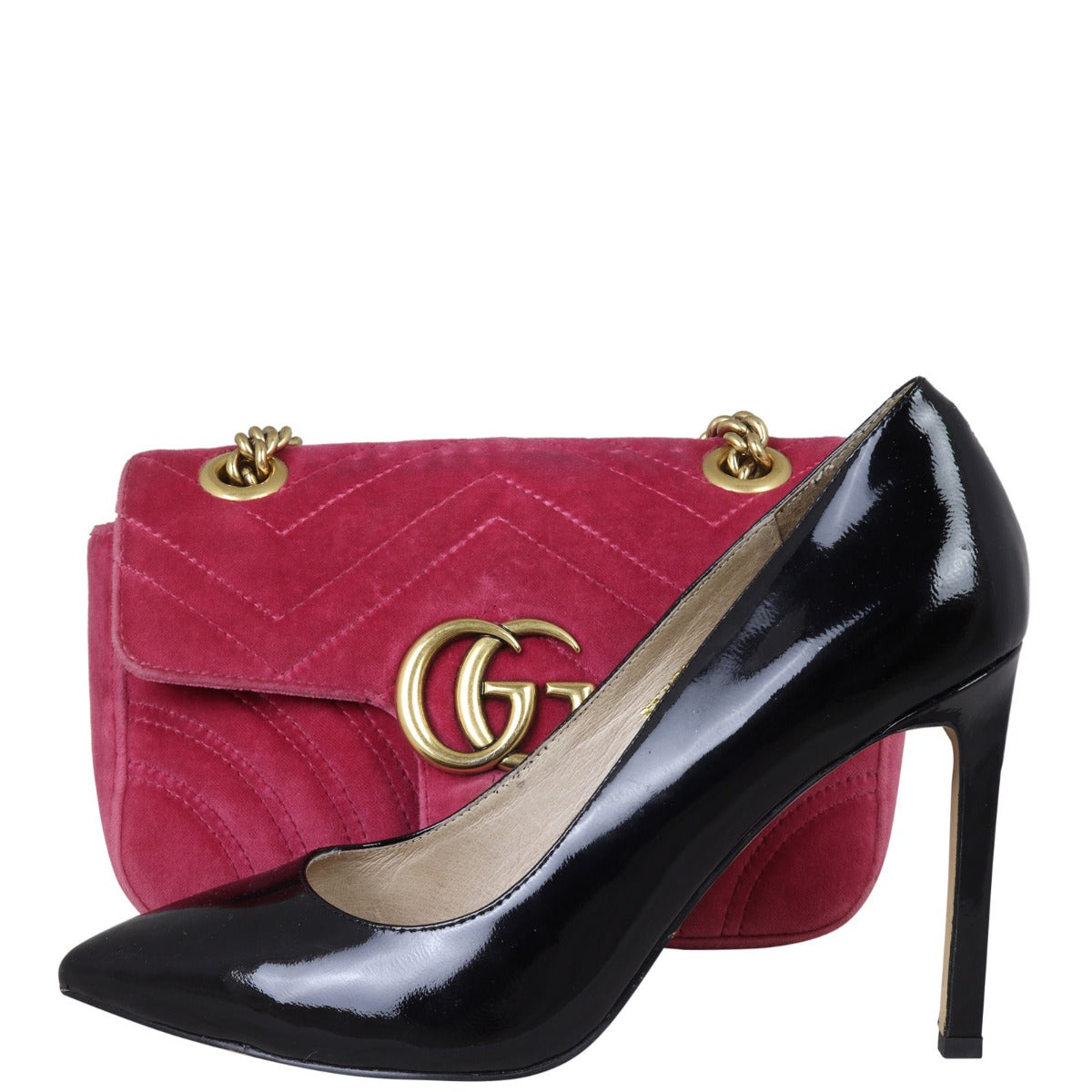 Gucci GG Marmont Velvet Mini Shoulder Bag