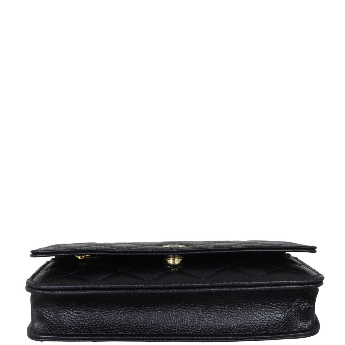 Chanel Classic Wallet on Chain | Caviar Gold Hardware