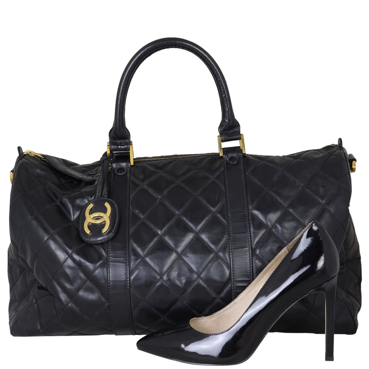 Chanel Vintage Quilted Duffle Bag