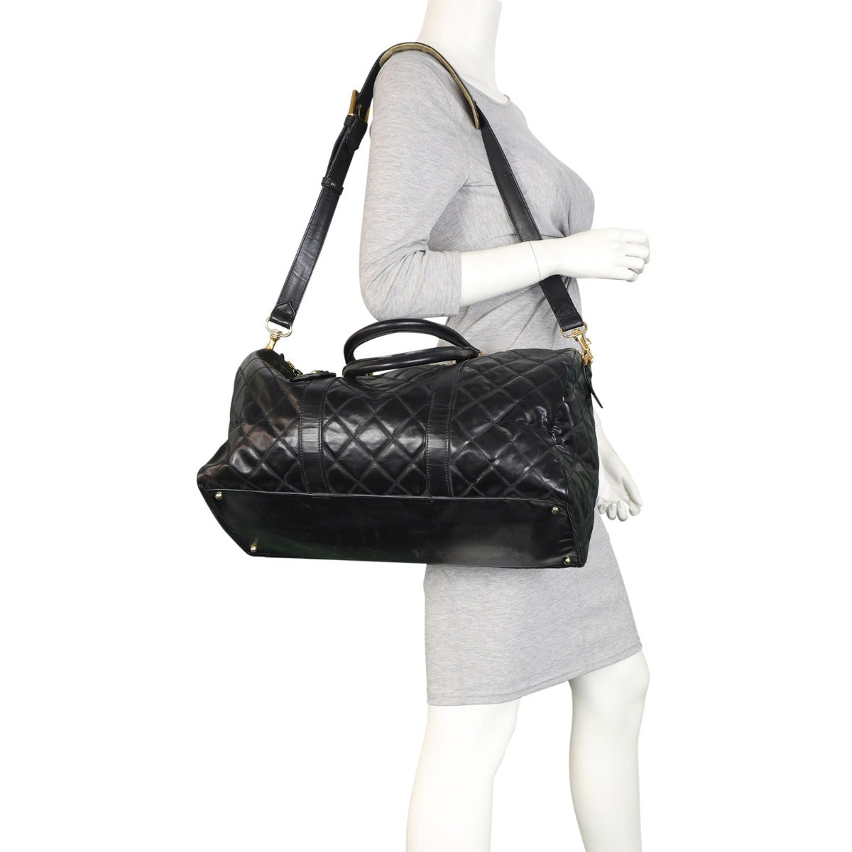 Chanel Vintage Quilted Duffle Bag