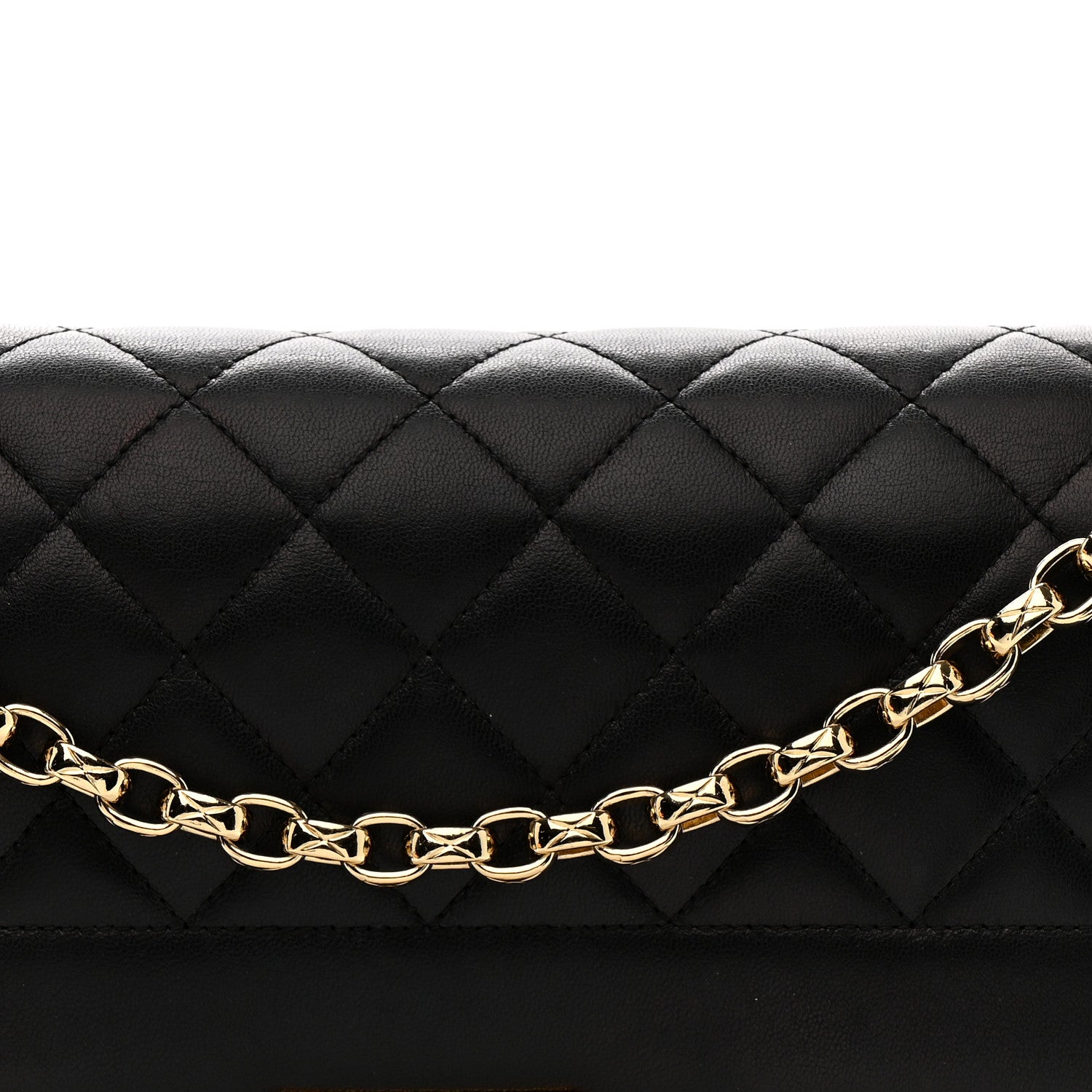 Lambskin Quilted Large Chic With Me Flap Black