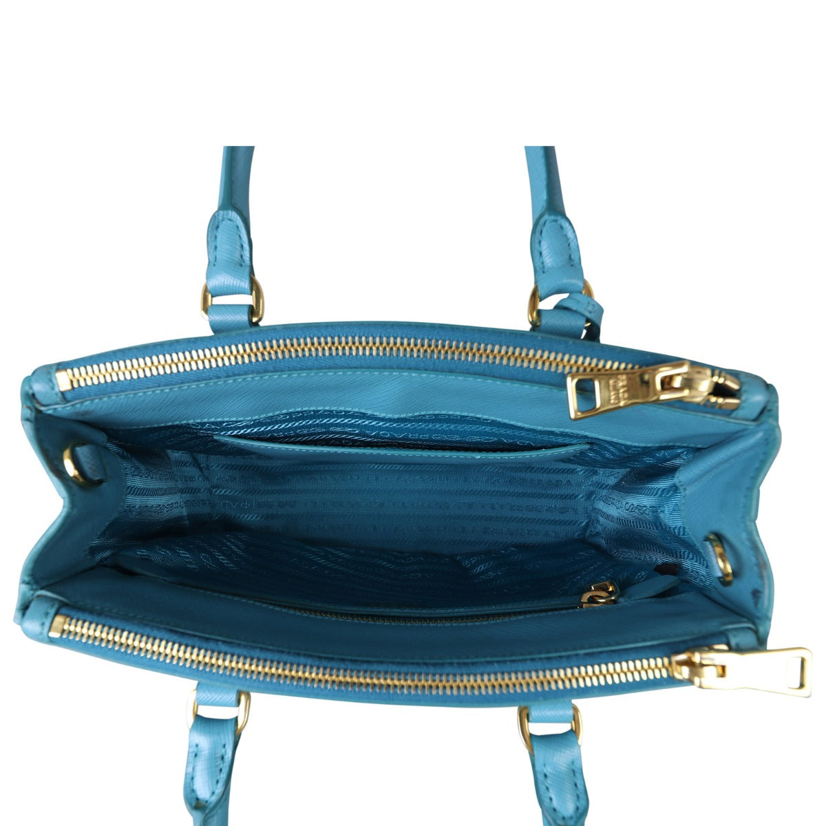 Prada Saffiano Lux Galleria Double Zip Tote Mini