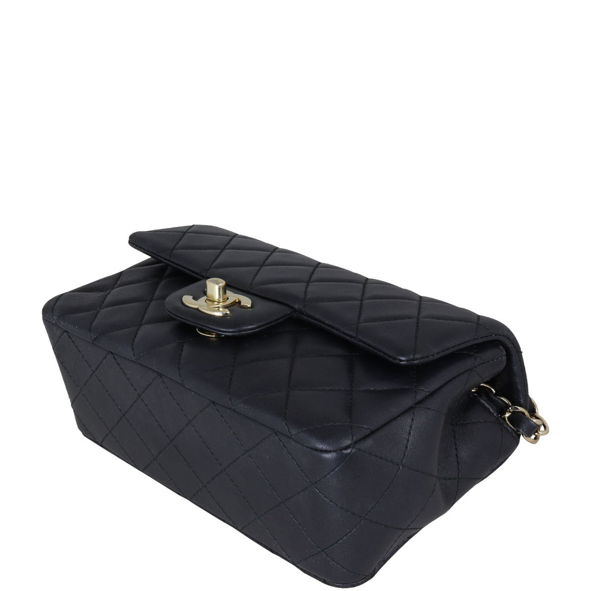 Chanel Classic Flap Mini Rectangular Bag | Black GHW