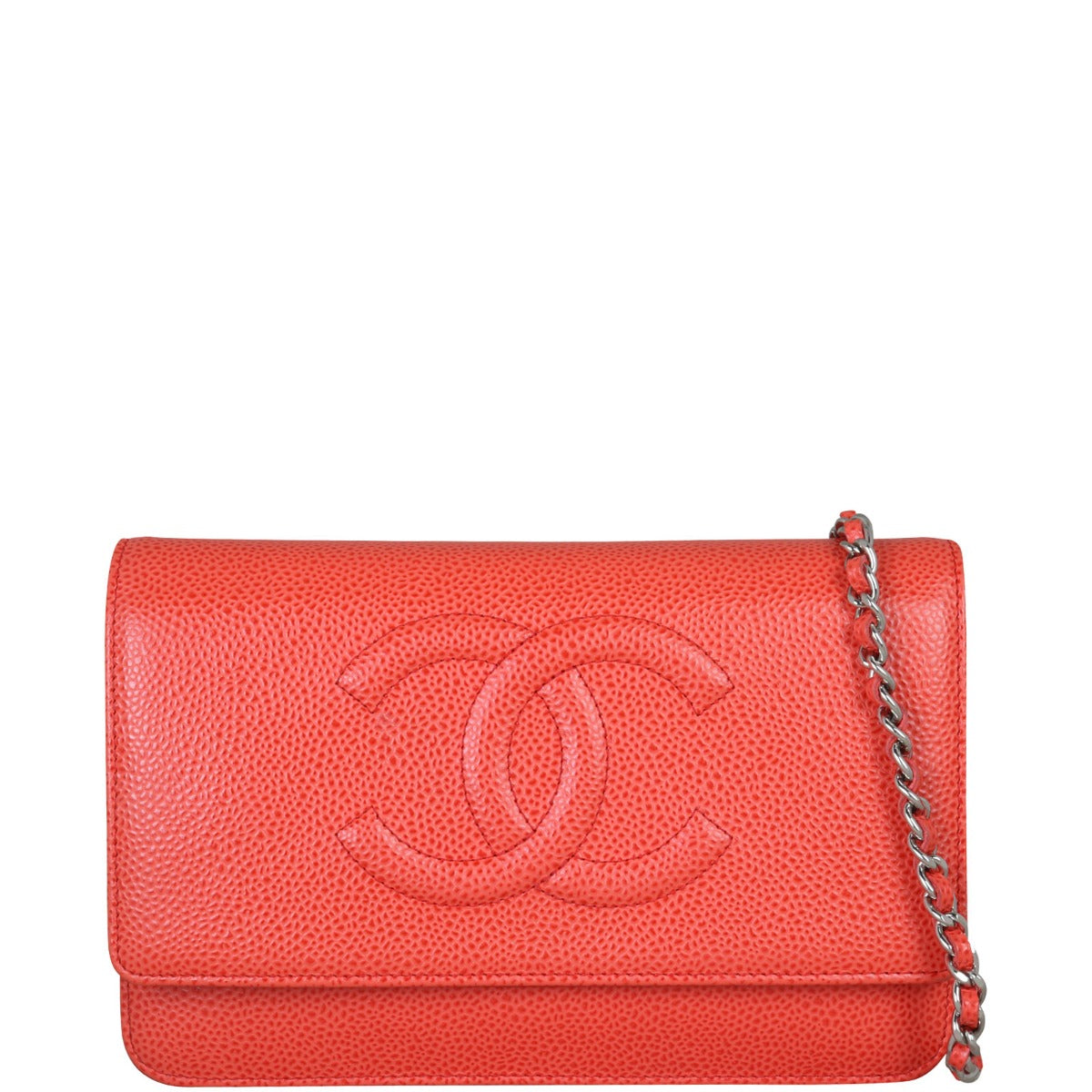 Chanel Timeless Wallet on Chain | Coral