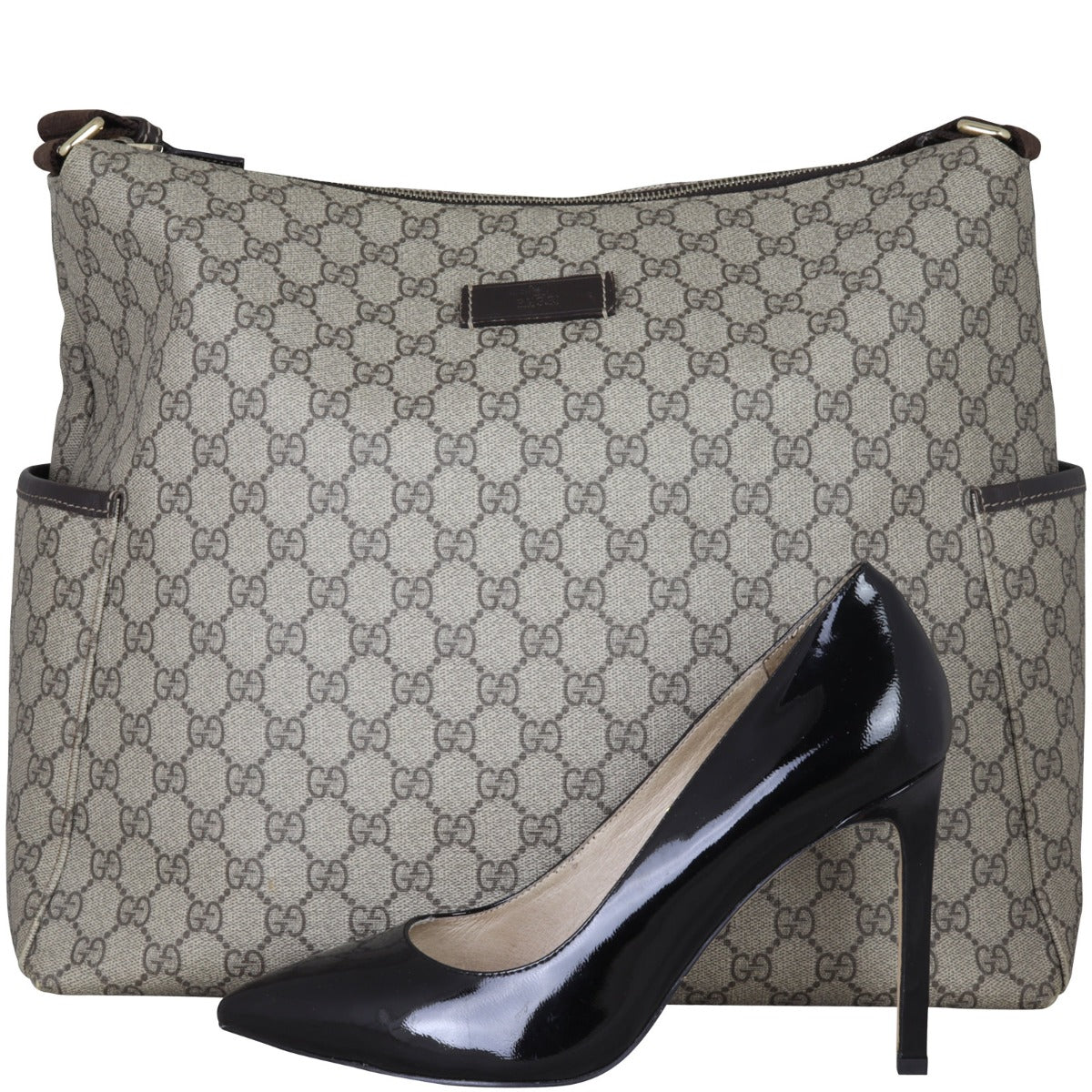 Gucci GG Supreme Side Pocket Messenger Bag