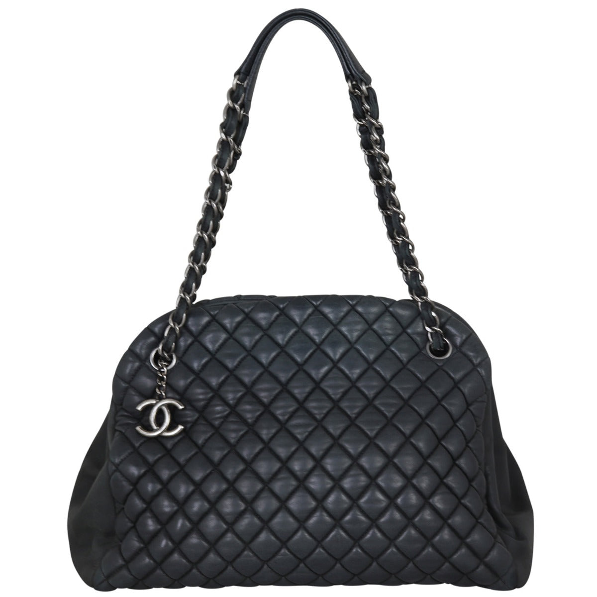 Chanel Mademoiselle Bowler Bag Large | Charcoal