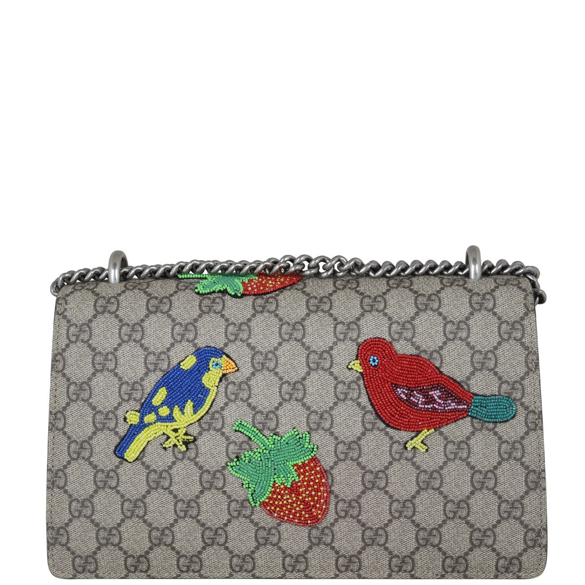 Gucci Dionysus GG Supreme Beaded Small Shoulder Bag