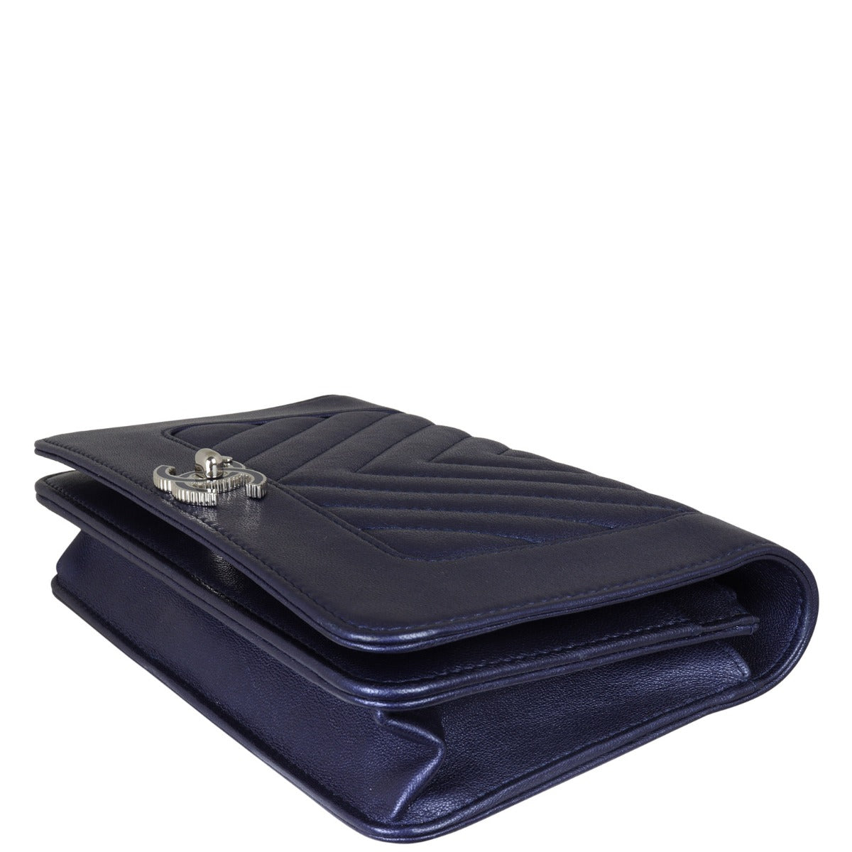 Chanel Mademoiselle Chevron Wallet on Chain