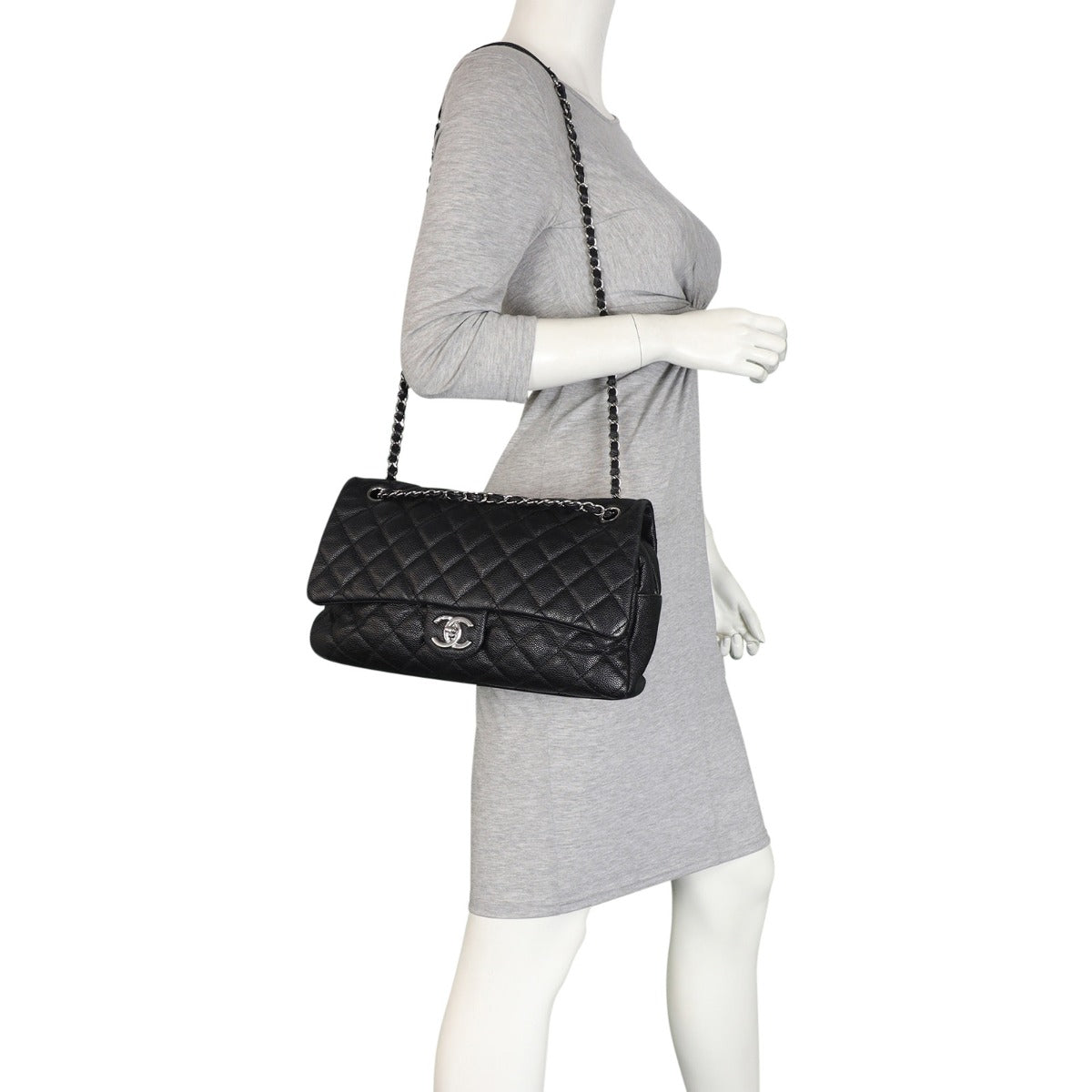 Chanel Easy Flap Bag Jumbo | Black