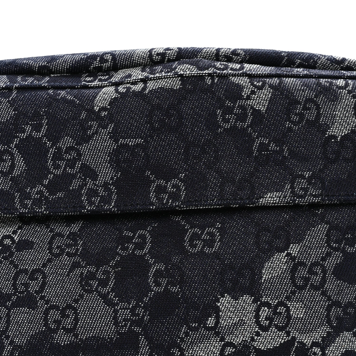 Denim GG Monogram Camouflage Belt Bag Blue