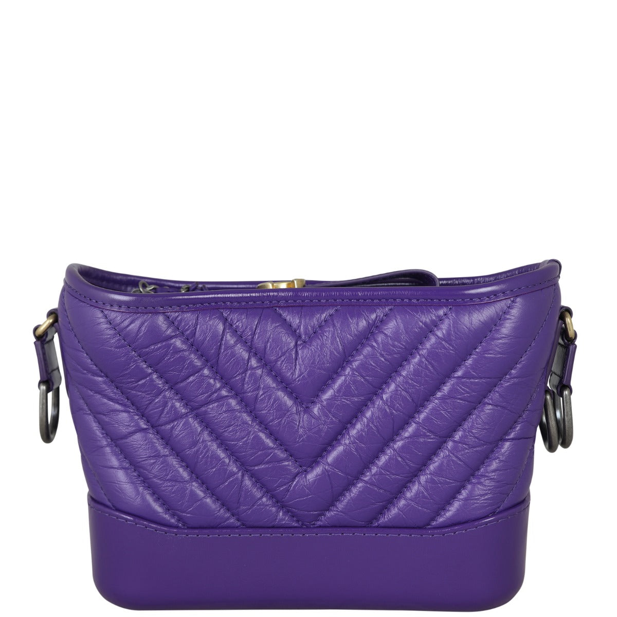 Chanel Gabrielle Chevron Hobo Small