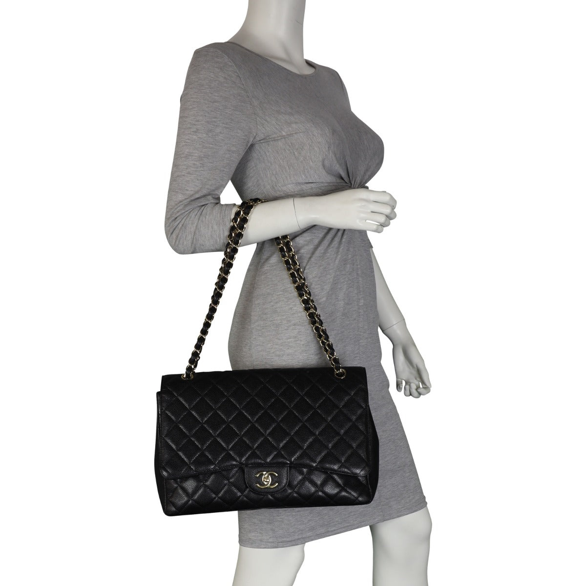 Chanel Classic Single Flap Maxi | Black