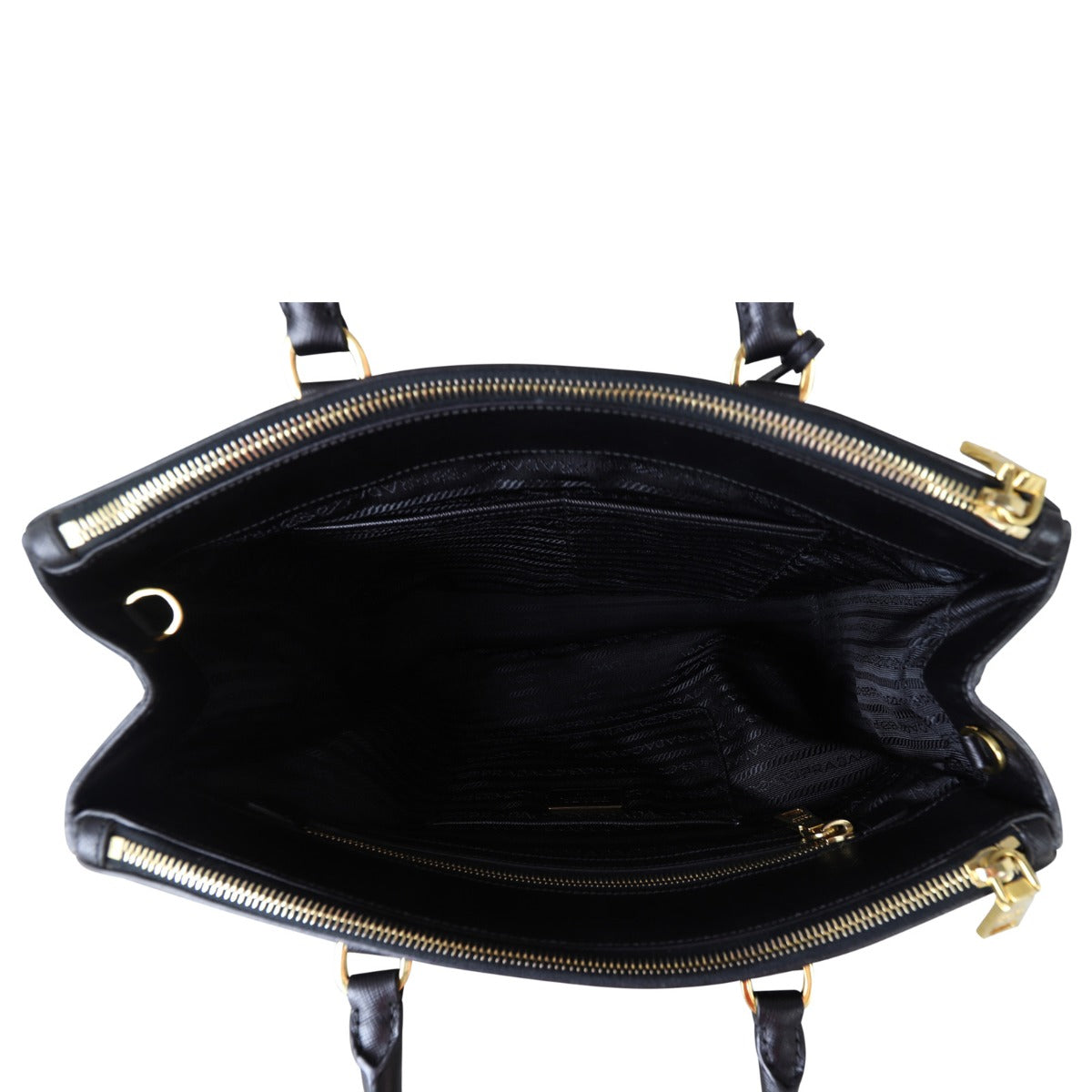 Prada Saffiano Lux Galleria Double Zip Tote Medium