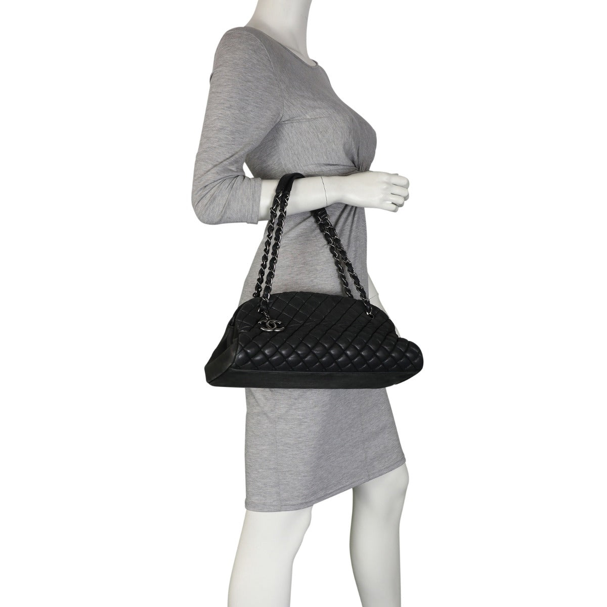 Chanel Just Mademoiselle Bowler Bag Medium | Lambskin