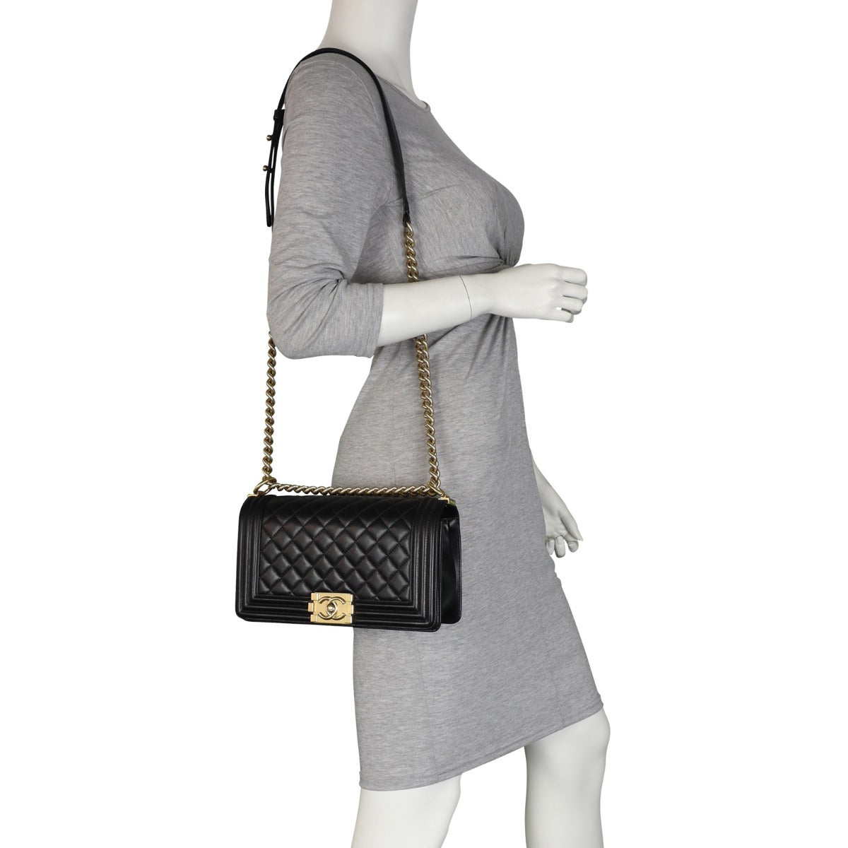 Chanel Boy Old Medium | Gold Hardware 21 Series
