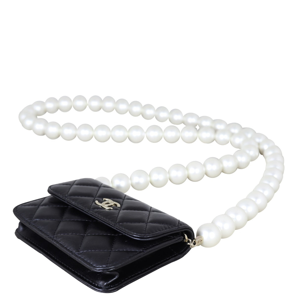 Chanel Micro Wallet on Chain Pearl Strap