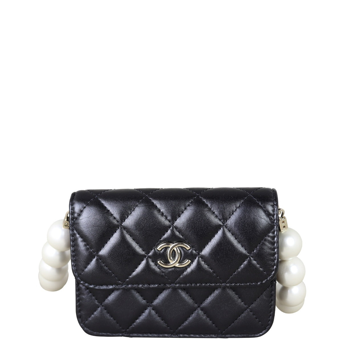 Chanel Micro Wallet on Chain Pearl Strap