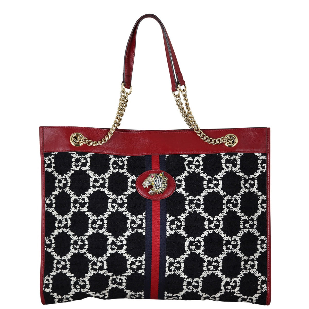 Gucci Tweed Rajah Large Tote