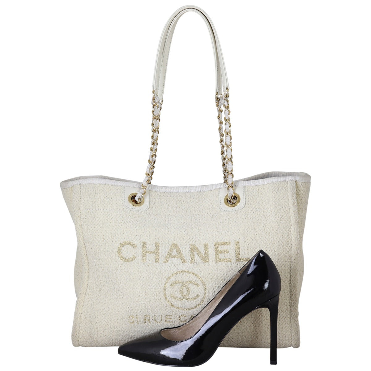 Chanel Deauville Small Tote | Cream