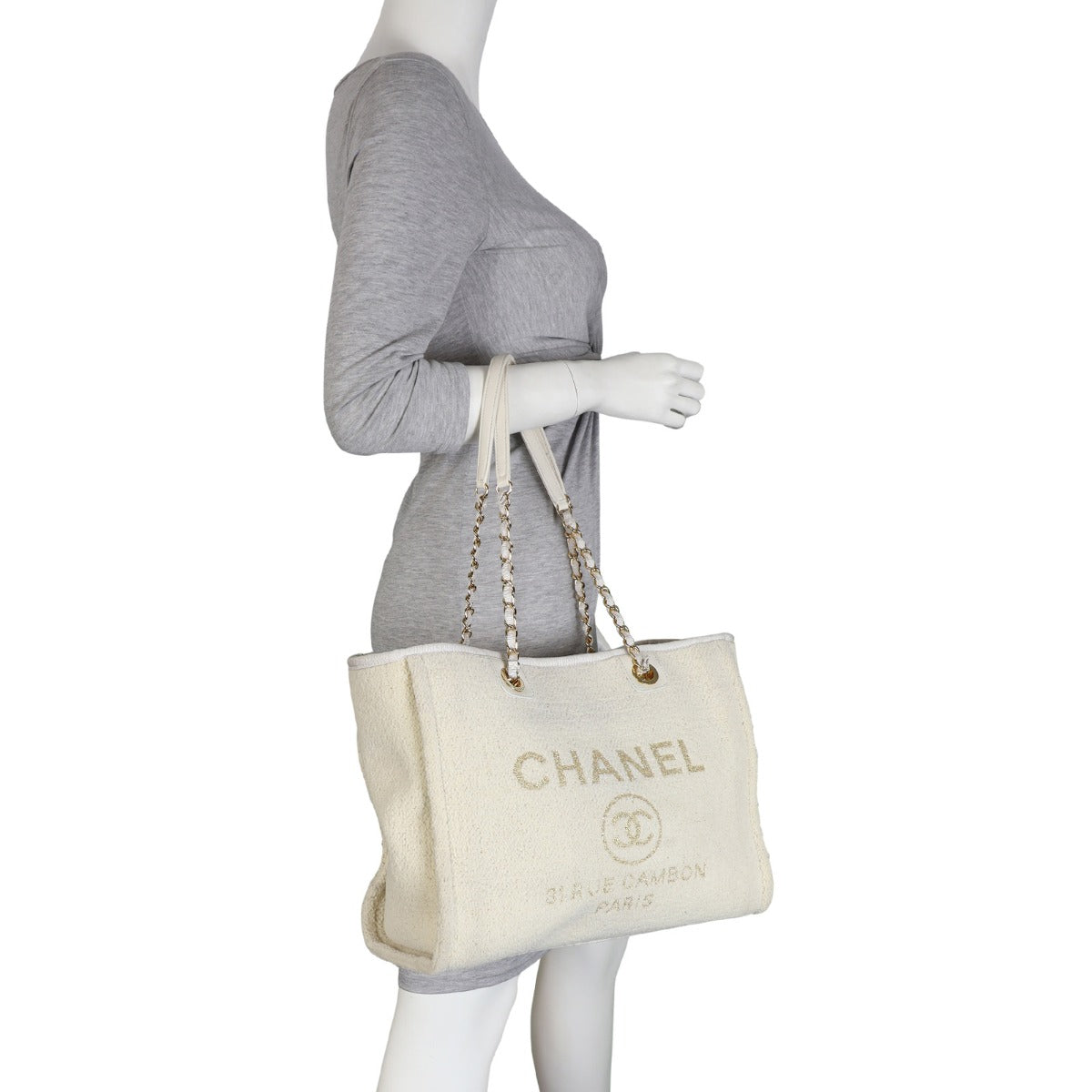Chanel Deauville Small Tote | Cream