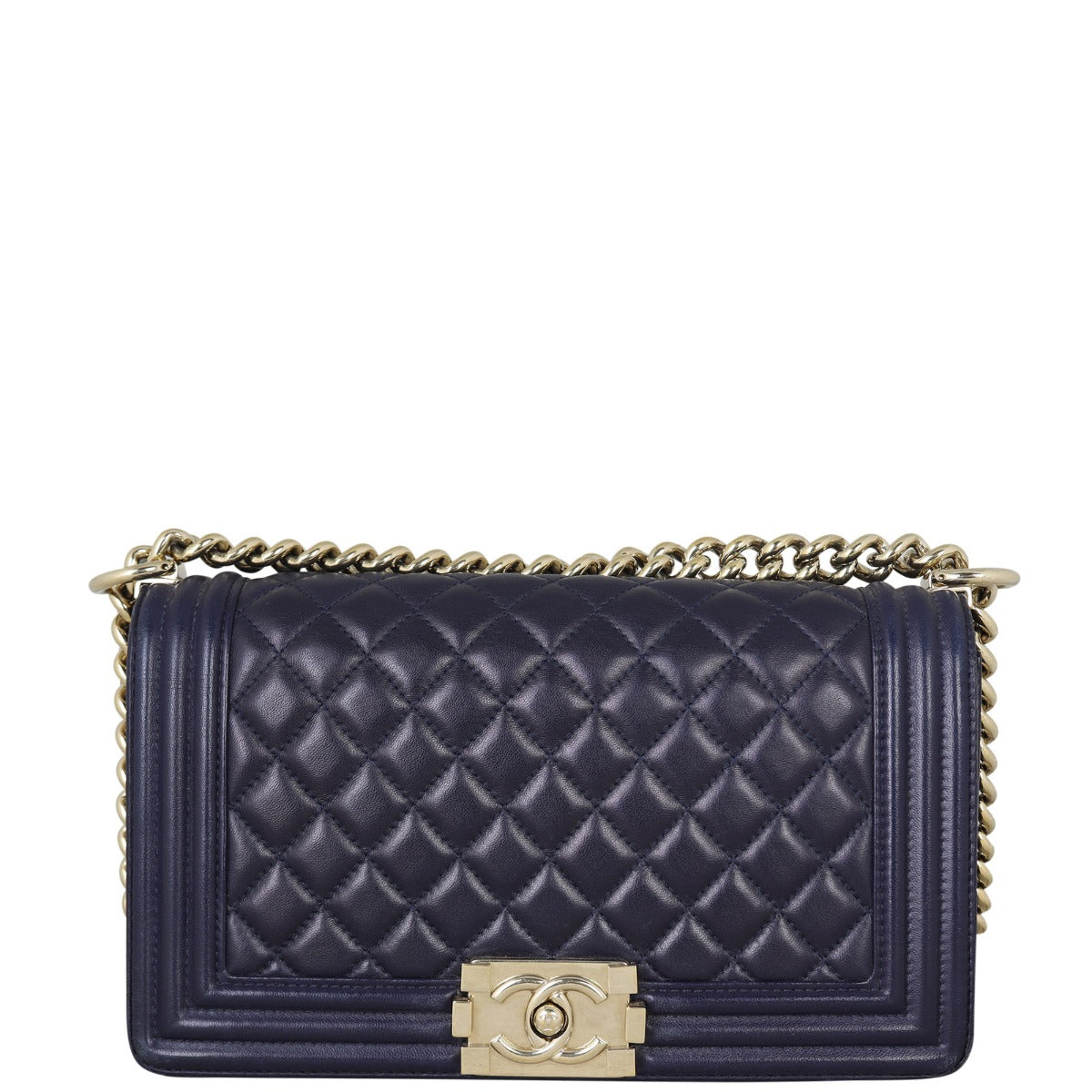 Chanel Boy Old Medium | Black 22 Series