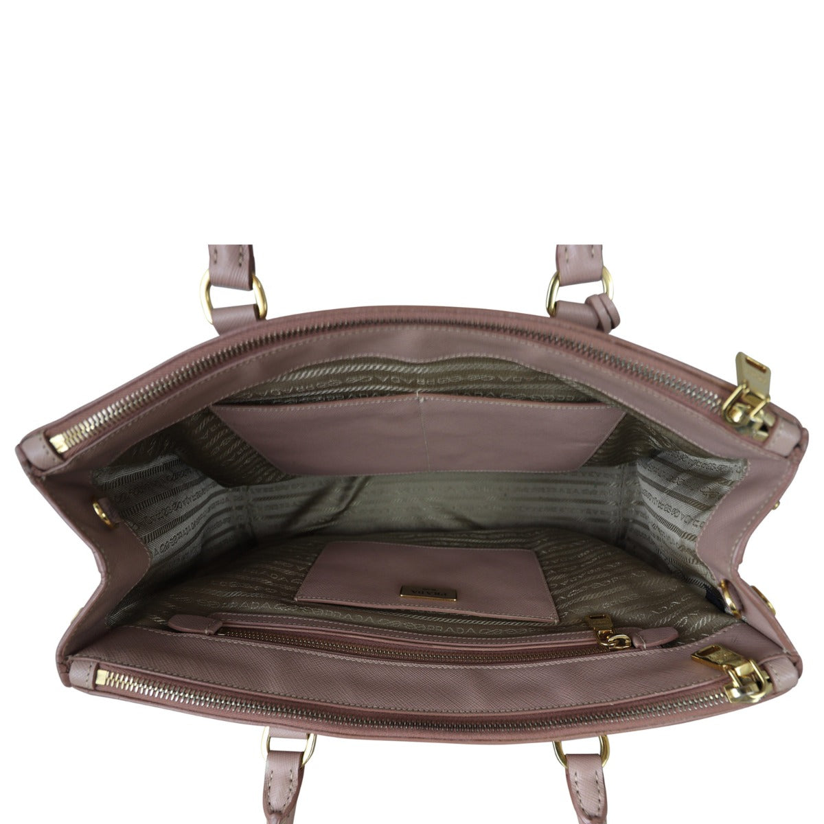 Prada Saffiano Lux Galleria Double Zip Tote Medium
