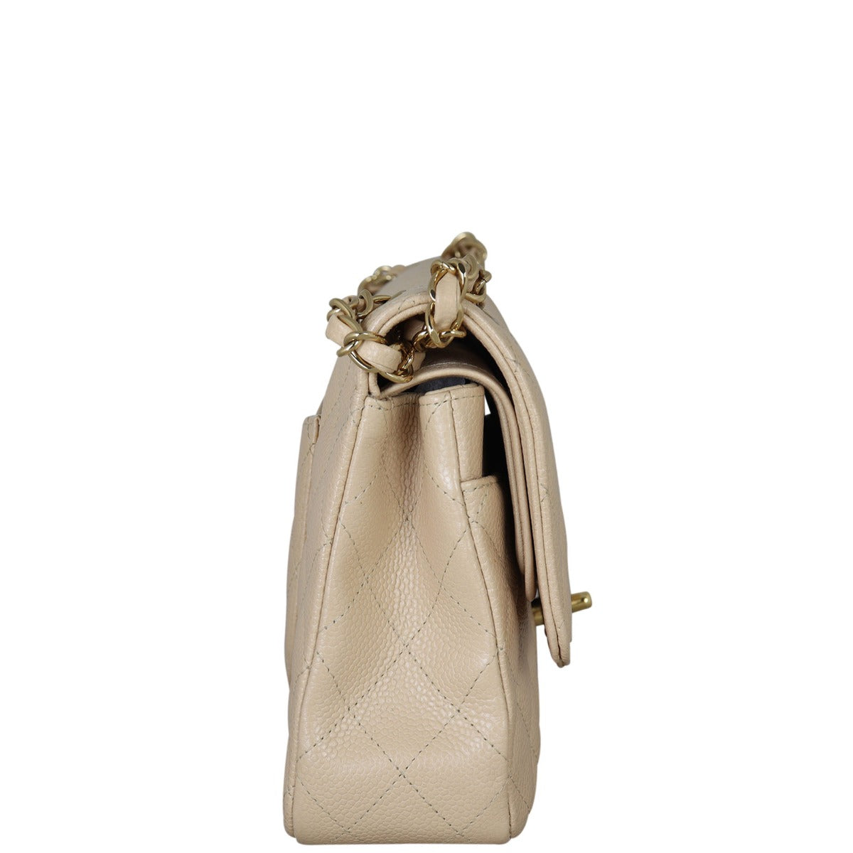 Chanel Classic Double Flap Medium | Beige Caviar