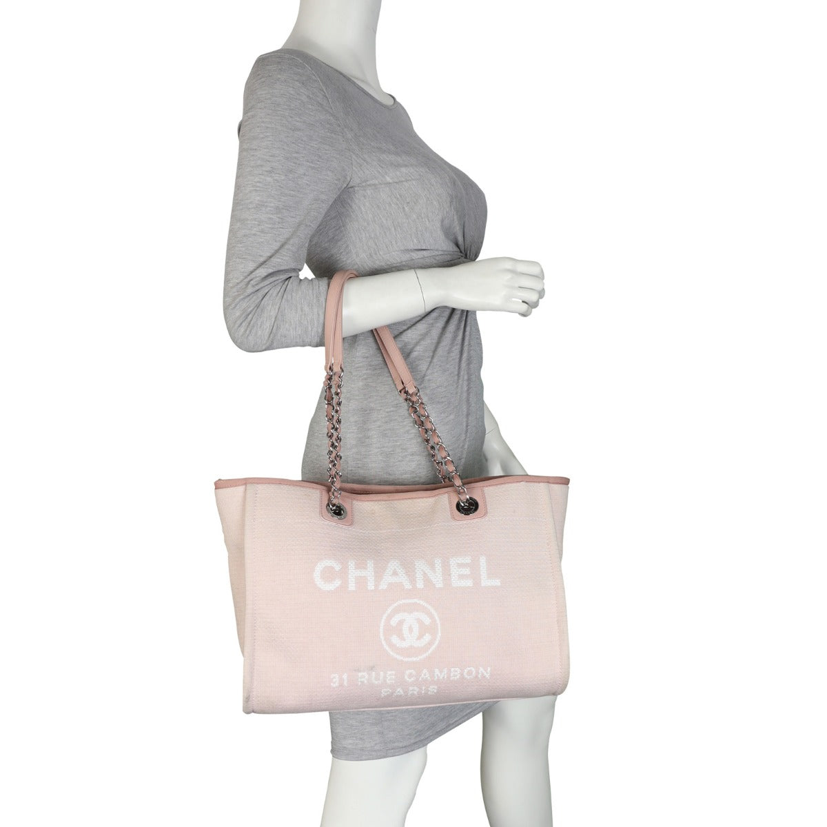 Chanel Deauville Small Tote | Baby Pink