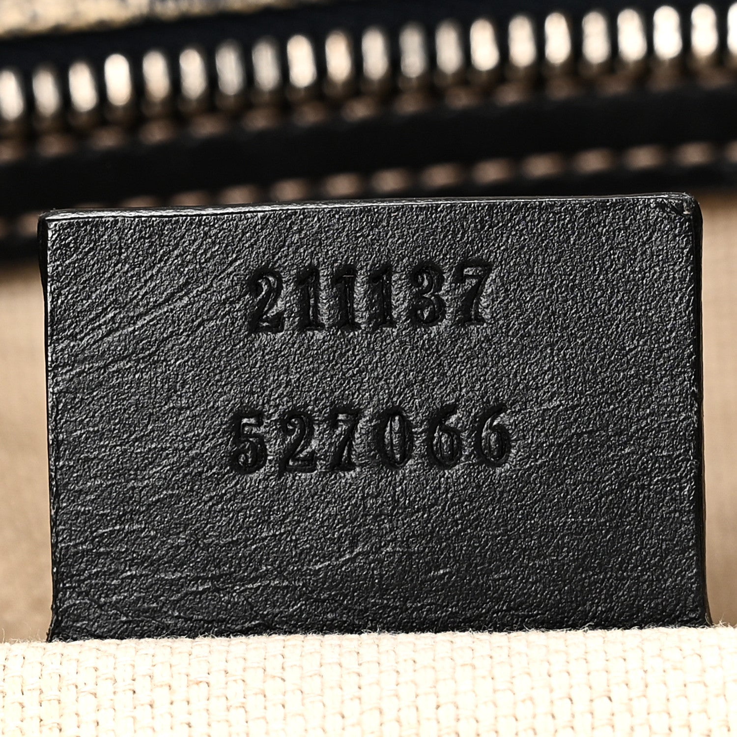 GG Supreme Monogram Medium Zippered Shopping Tote Navy