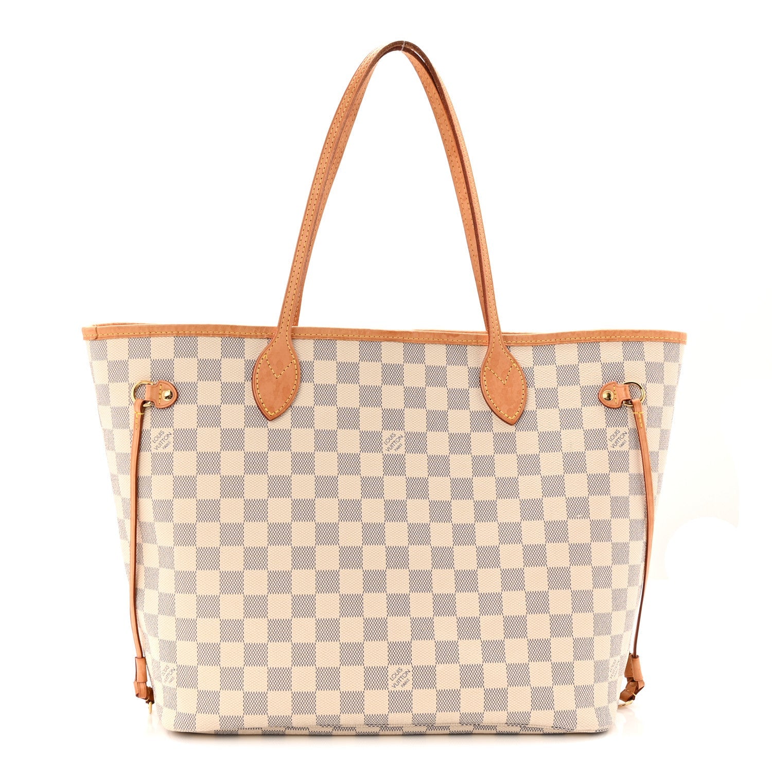 Damier Azur Neo Neverful lMM Rose Ballerine