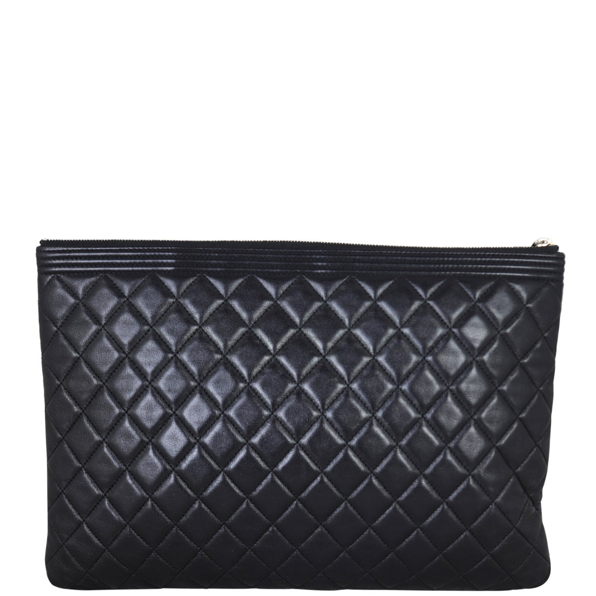 Chanel Boy O-Case Large | Black Lambskin