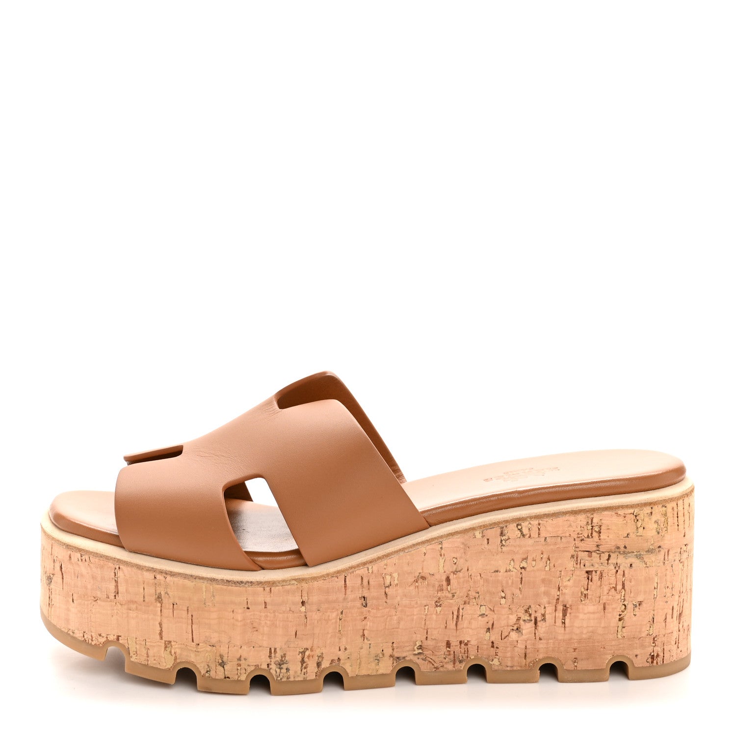 Calfskin Cork Eze 30 Sandals 38 Naturel