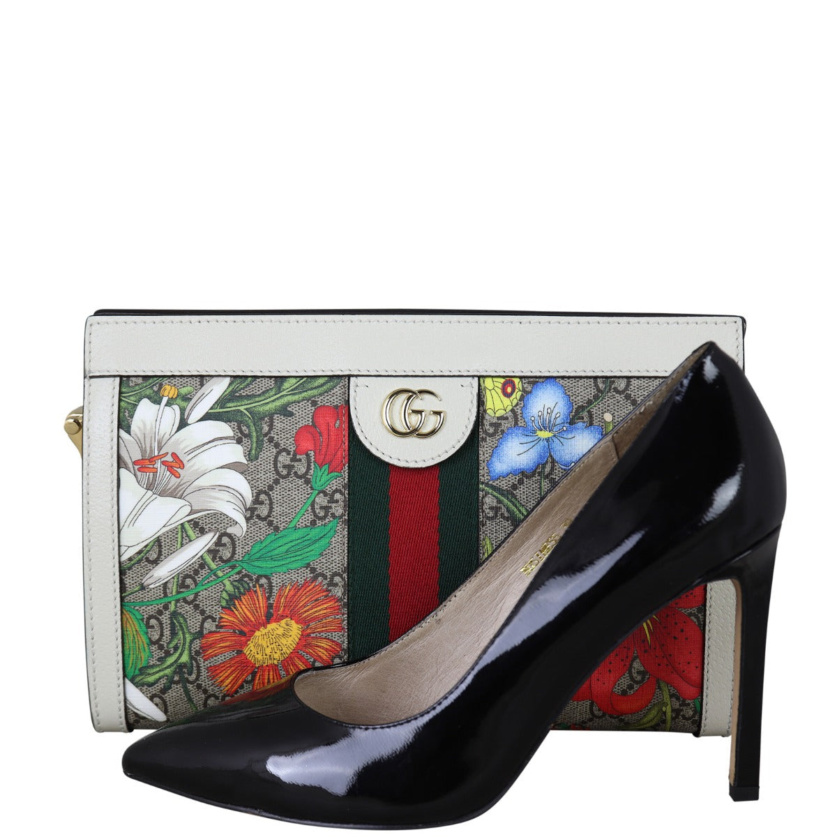 Gucci Ophidia GG Supreme Flora Small Shoulder Bag