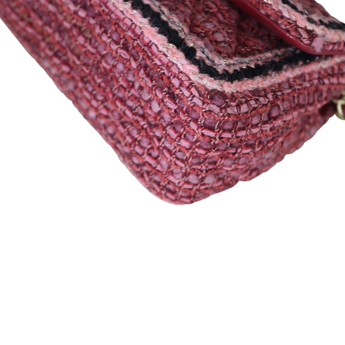 Chanel Tweed Braid Flap Bag Mini Rectangular