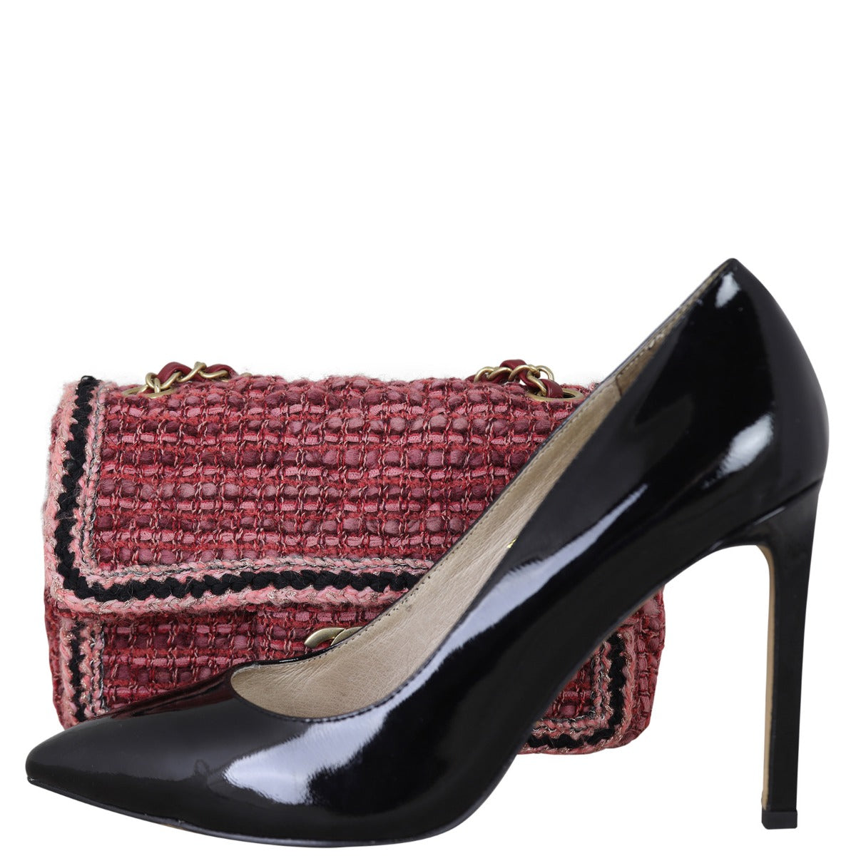 Chanel Tweed Braid Flap Bag Mini Rectangular