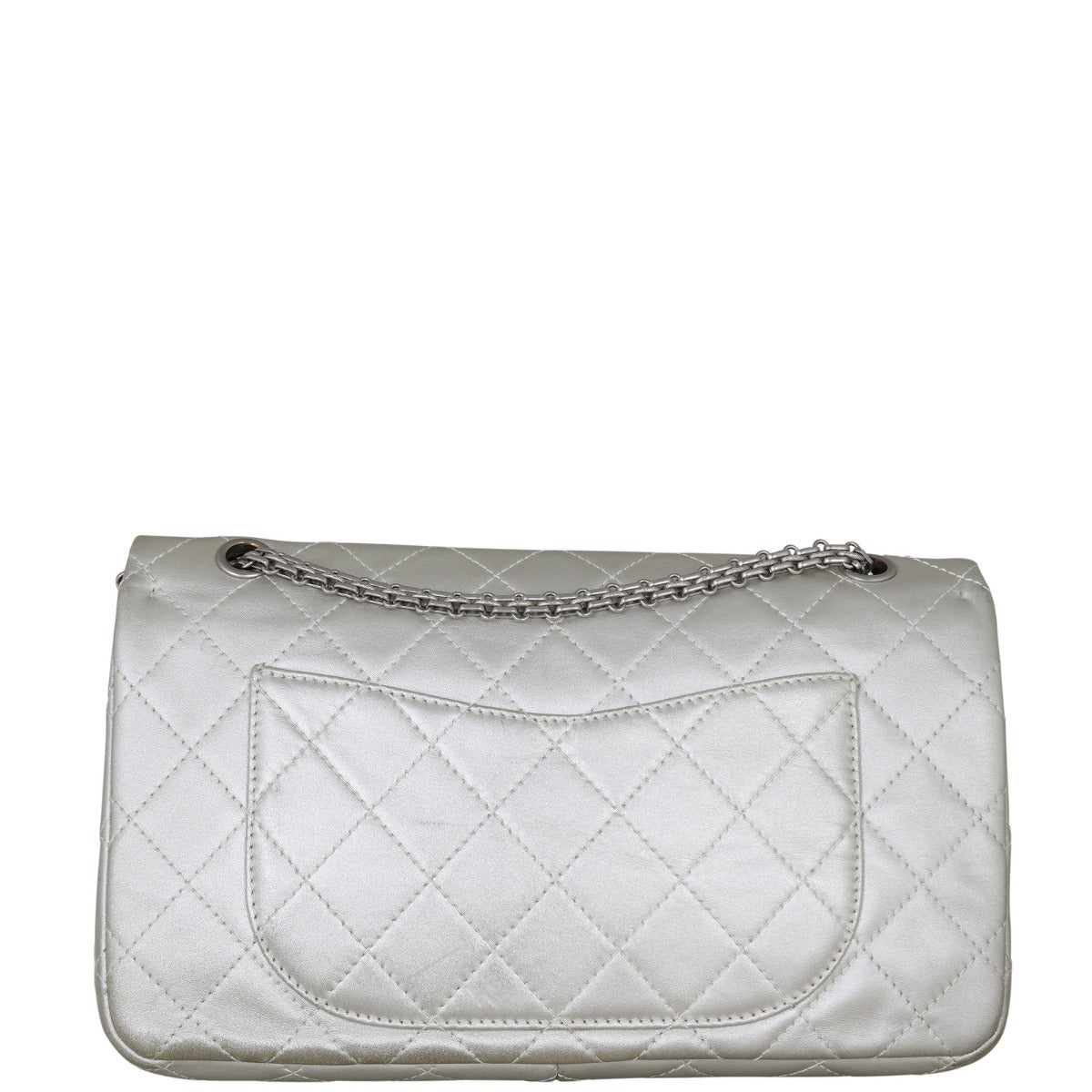 Chanel 2.55 Reissue 227 Double Flap Bag | Silver