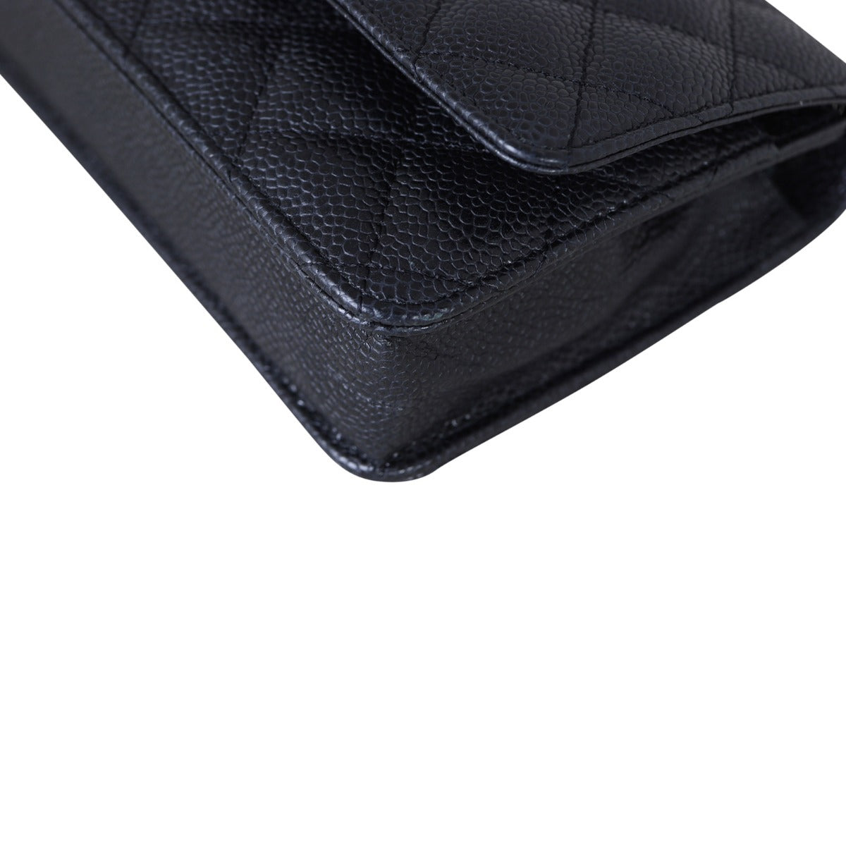 Chanel Classic Wallet on Chain | Caviar Silver Hardware