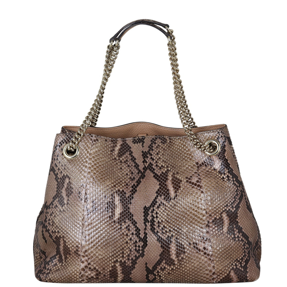 Gucci Soho Chain Tote Python