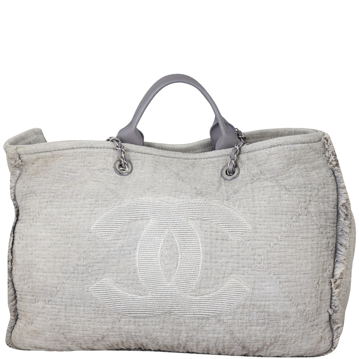 Chanel Double Face Large Tote | Light Grey