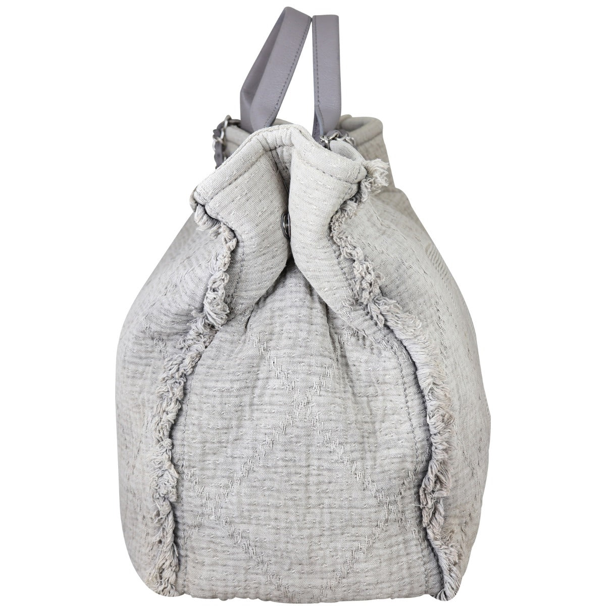 Chanel Double Face Large Tote | Light Grey