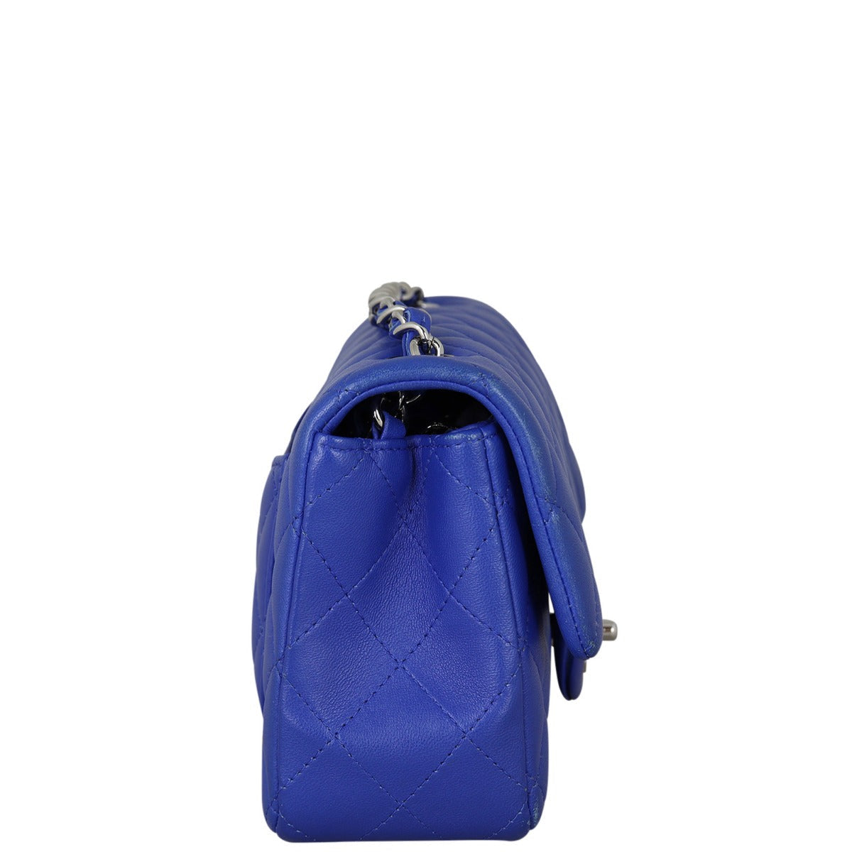Chanel Classic Flap Mini Rectangular Bag | Blue Lambskin