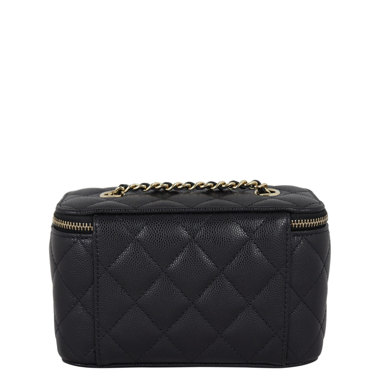 Chanel Vanity Case with Chain | Black Caviar