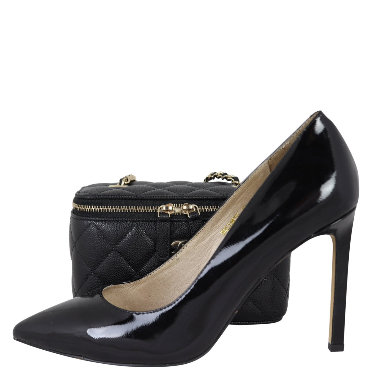 Chanel Vanity Case with Chain | Black Caviar