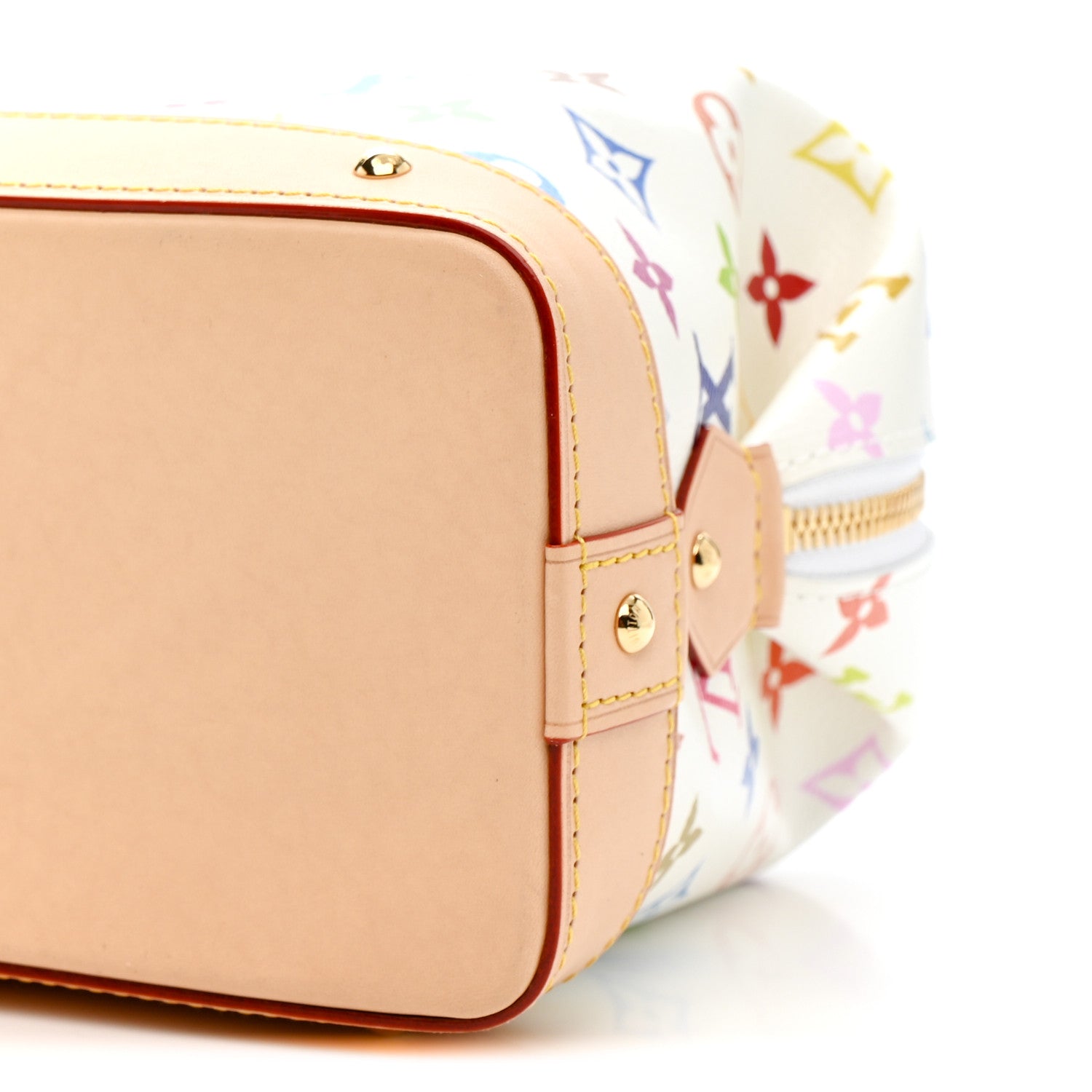 LV x TM Monogram Multicolor Cosmetic Pouch GM White