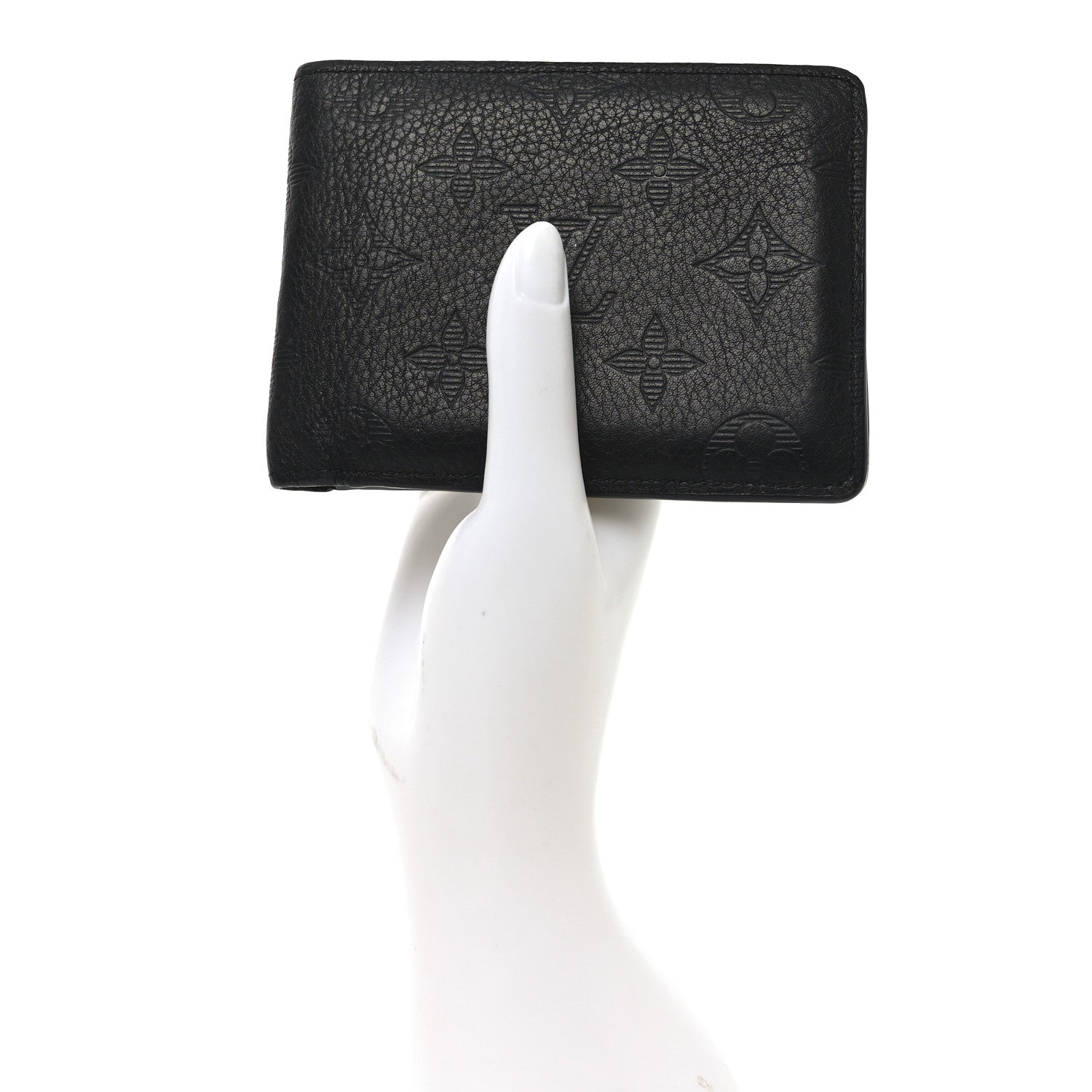 Calfskin Monogram Shadow Multiple Wallet Black