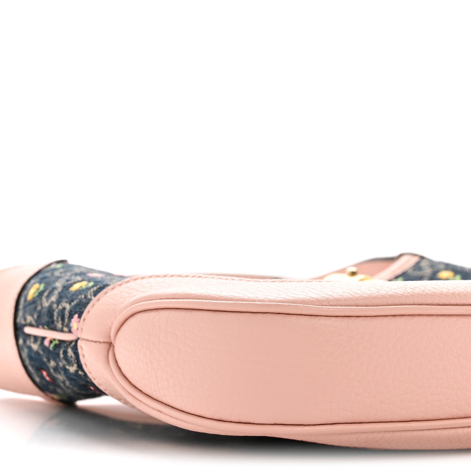 New Denim GG Monogram Calfskin Love Parade Small Jackie 1961 Hobo Light Pink