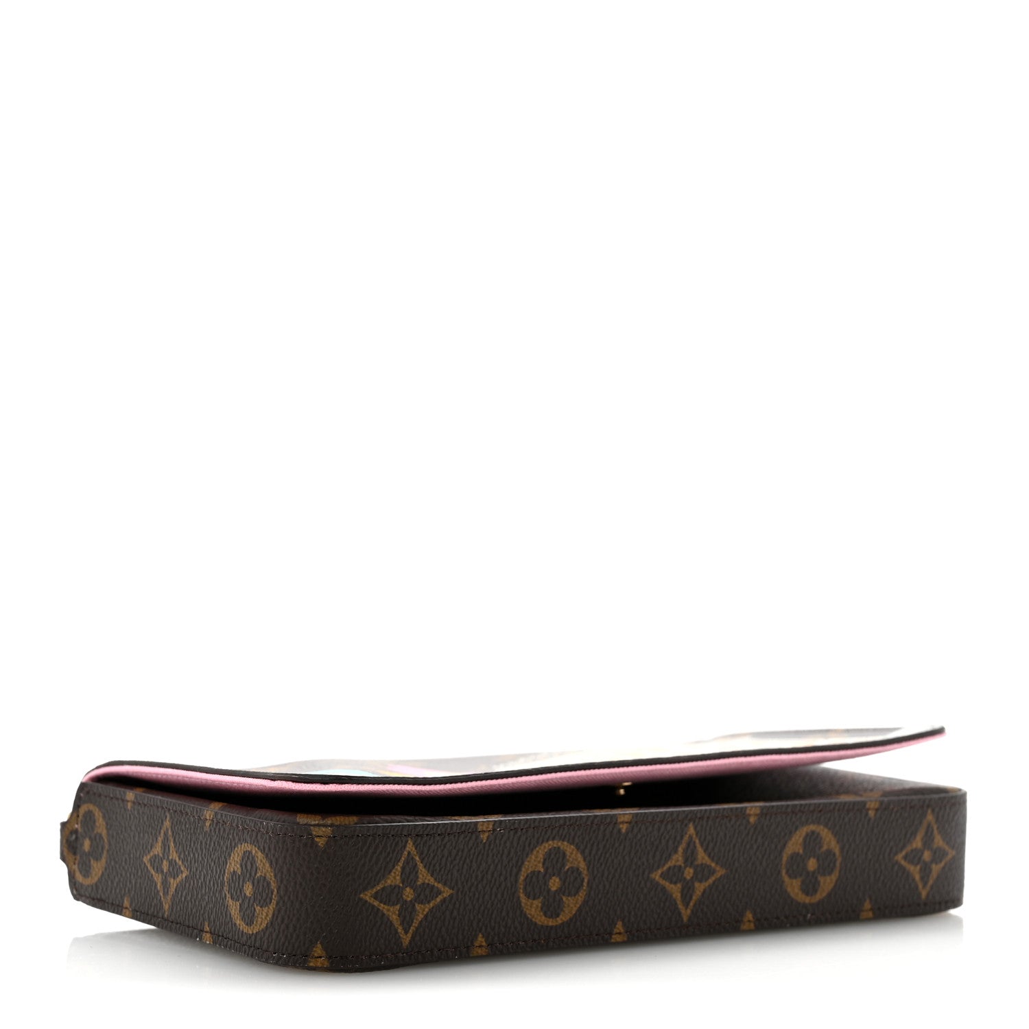 Monogram 2022 Christmas Animation Paris Pochette Felicie Chain Wallet Pink